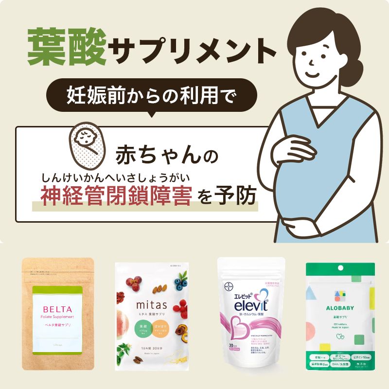 葉酸サプリメントの効果