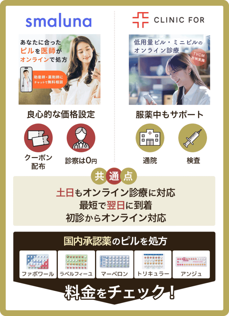 人気がありおすすめのオンラインピル処方