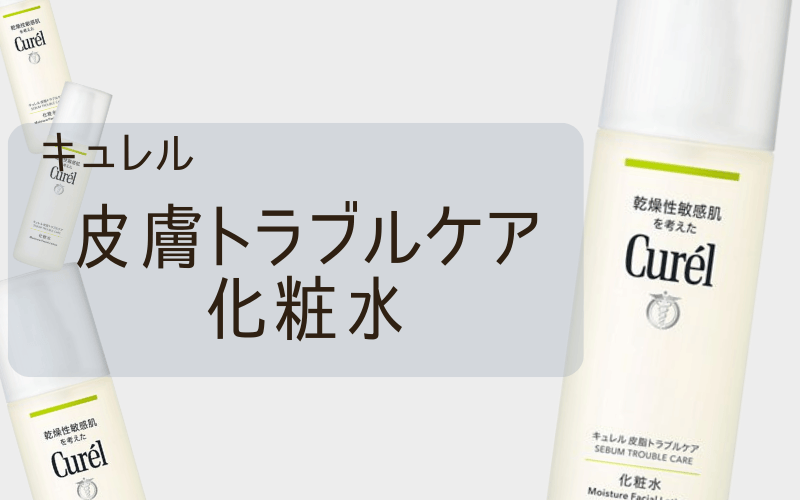 【キュレル皮脂トラブルケア化粧水】ニキビ+脂性肌向けのスキンケアに
