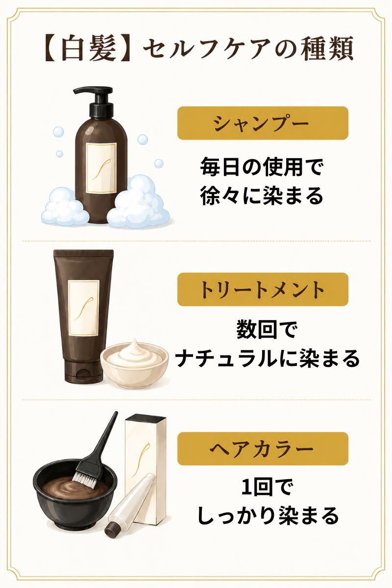 白髪染めシャンプーとトリートメント市販おすすめ10選 本当に染まる デメリットや違いも解説