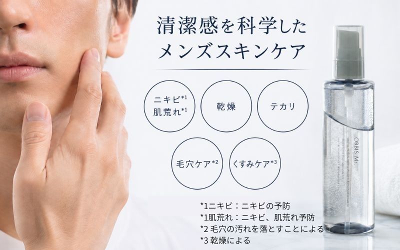 清潔感を科学したメンズスキンケア
オルビスミスターエッセンスローション